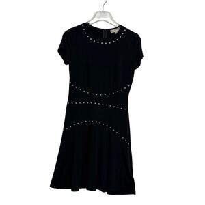 Michael Kors Studded Mini Dress in Black Size Small